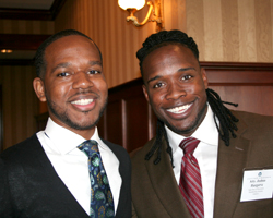 Joshua Hargorve (right) and friend Kevin Henry