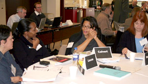 Govs. Carmen Ortiz-Babilonia, Athenee Lucas, W.D. Calvert,   and Elizabeth Wochos