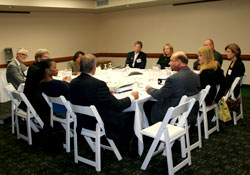 Board members broke into groups for subcommittee work on                           various issues     impacting State     Bar     operations and     the     legal     profession.