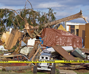 Tornado damage