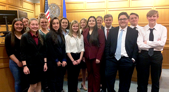 New Glarus Mock Trial team