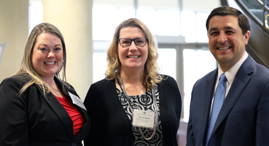 Danielle Kranz, Karen Bauer, and Wisconsin Attorney General Josh Kaul