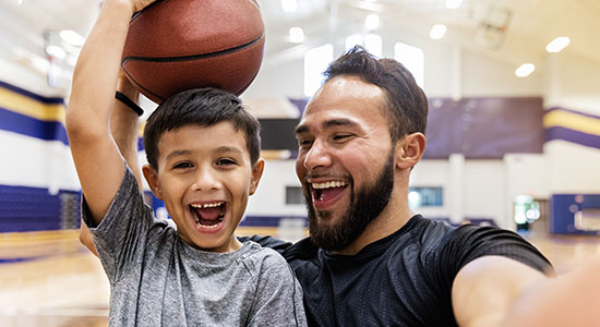 father son basketball