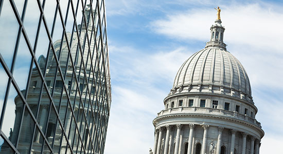 capitol and reflection