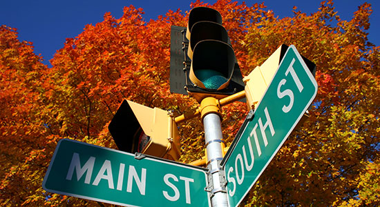 main street sign