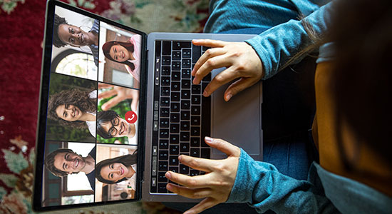 video conference screen