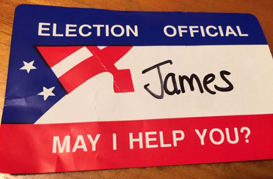 election official sticker