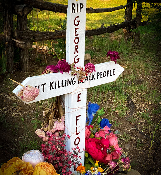 memorial for George Floyd