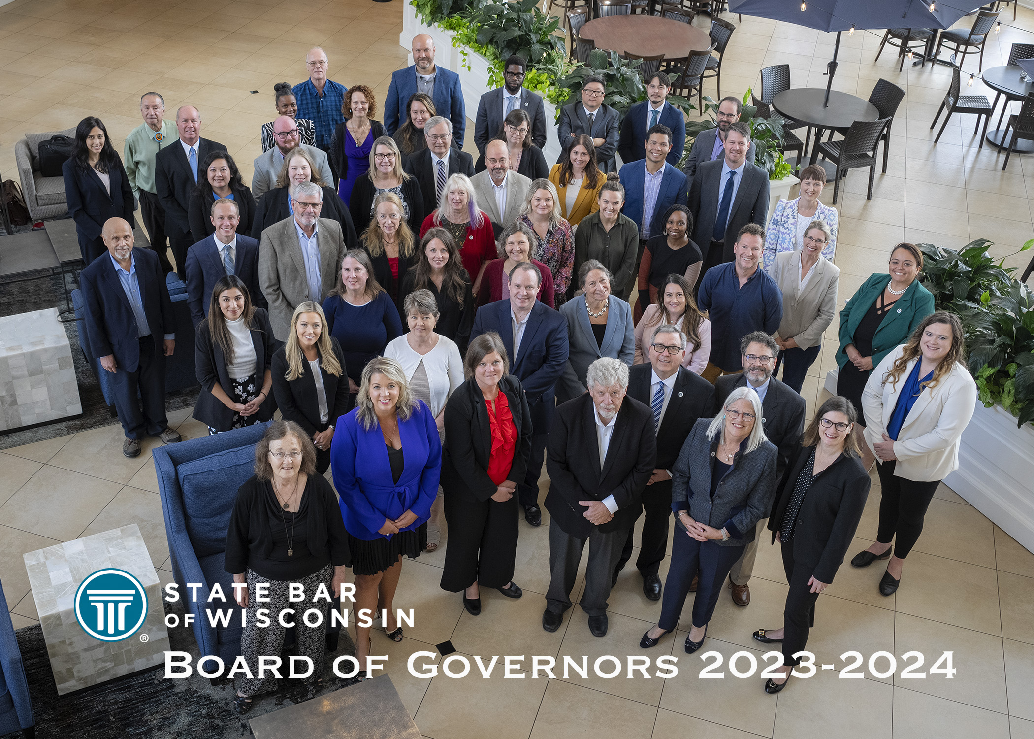 Board of Governors 2023-2024 - a large group of people smiling at the camera in an outdoor setting