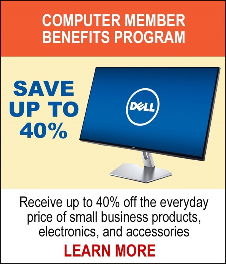 Dell Member Benefits Program - Receive up to 40% off the everday price of small business products, electronics, and accessories