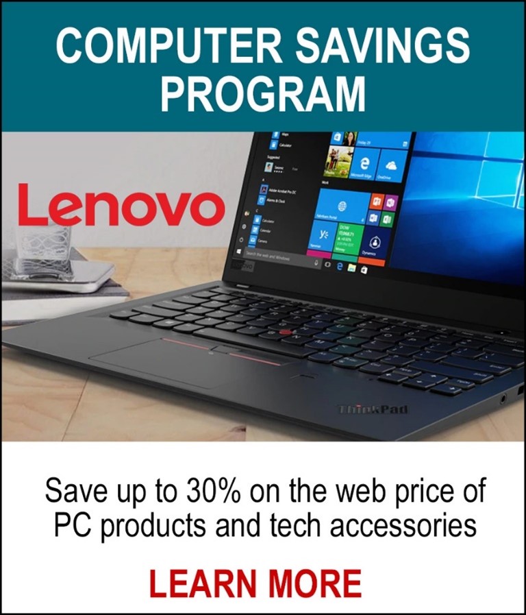 Lenovo Savings Program - Save up to 30% on the web price of PC products and tech accessories