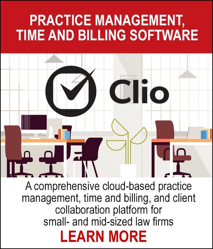 Clio Office Management - A comprehensive cloud-based practice management, time and billing, and client collaboration platform for small- and mid-sized law firms