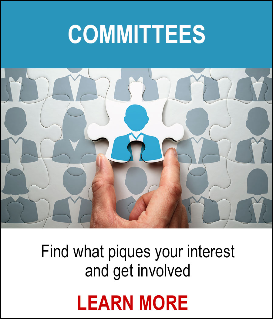 COMMITTEES - Find what piques your interest and get involved. LEARN MORE