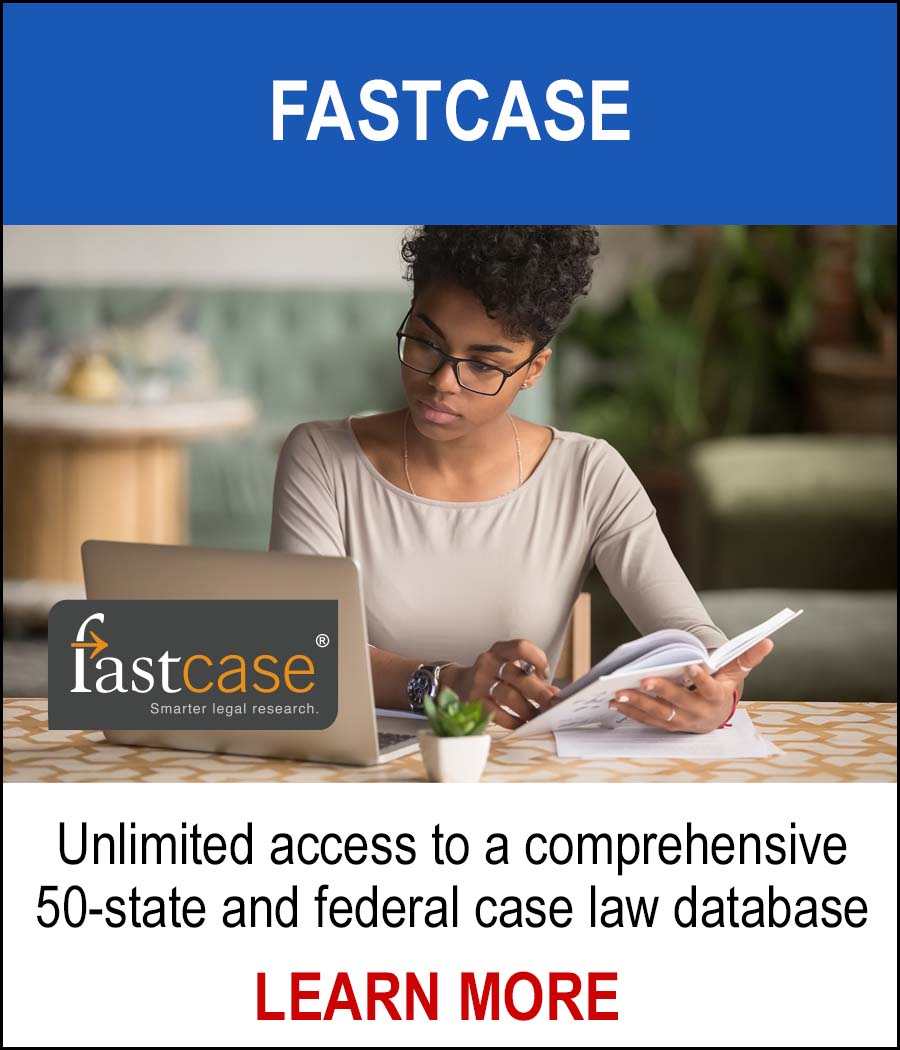 FASTCASE - Unlimited access to a comprehensive 50-state and federal case law database. LEARN MORE