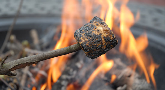 roasting marshmellow