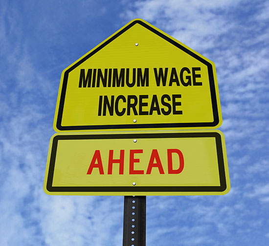 minimum wage sign