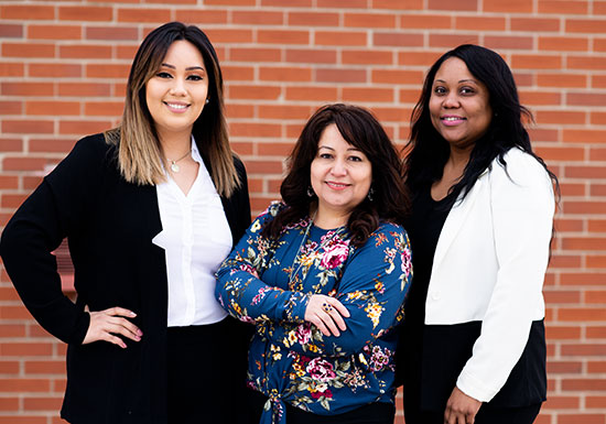 Jasmin Loera-Espinoza, Veronica Vega, and Tomikca Jackson