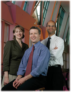 Attorney Rachel Schneider, State Bar Pro Bono Coordinator   Jeff Brown, and Judge Richard Sankowitz