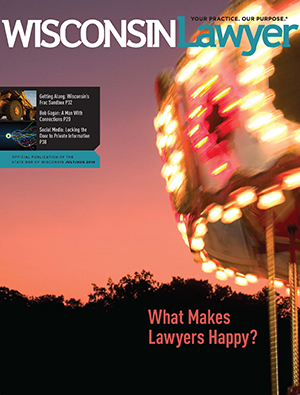 July/August 2014 Wisconsin Lawyer magazine