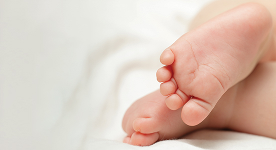 newborn baby feet