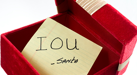 IOU note from Santa