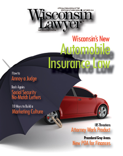 Sneak peek: Auto insurance law changes highlight October <em>Wisconsin Lawyer</em>