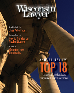 November 2011 Wisconsin Lawyer