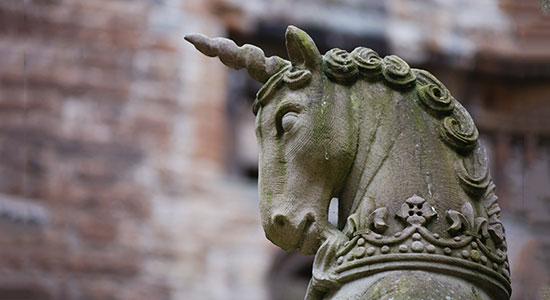 unicorn statue