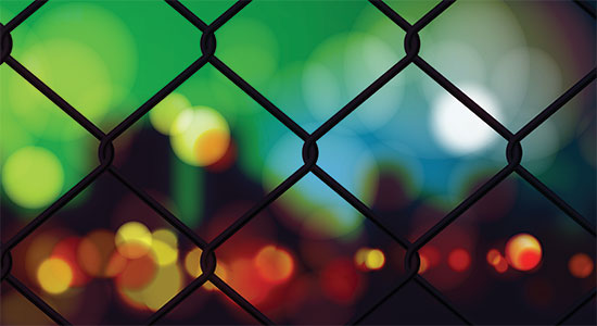 jail chain link fence